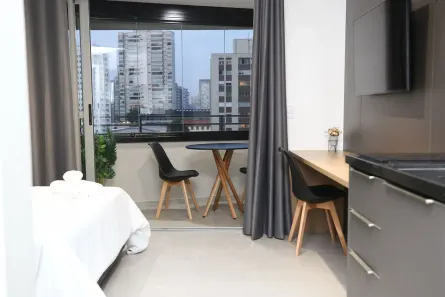 Apartamento com 1 Quarto para alugar, 25m² no Jardim das Acácias, São Paulo