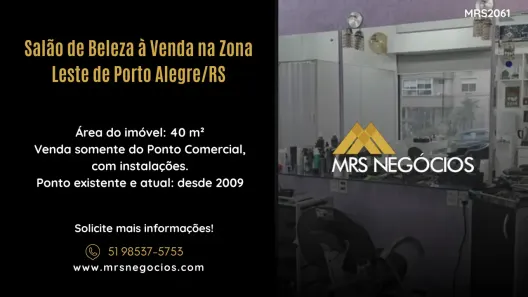 Ponto Comercial à venda, 40m² no Três Figueiras, Porto Alegre