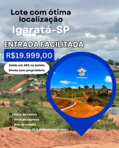Lote/Terreno à venda, 600m² no , Igaratá