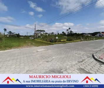 Lote/Terreno à venda, 300m² no Praia do Ervino, São Francisco do Sul