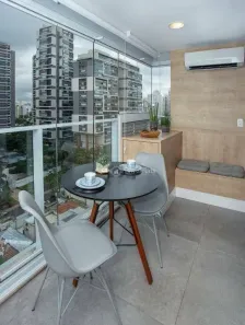 Flat com 1 Quarto para alugar, 42m² no Cidade Monções, São Paulo