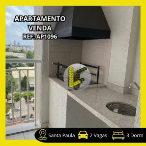 Apartamento com 3 Quartos à venda, 70m² no Santa Paula, São Caetano do Sul