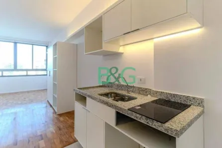 Apartamento com 1 Quarto para alugar, 27m² no República, São Paulo