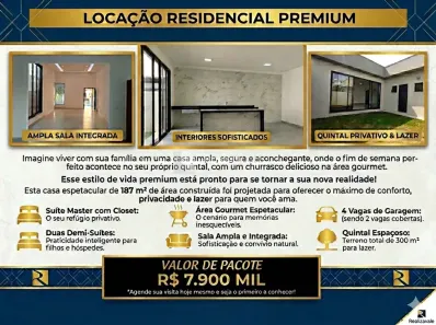 Casa com 3 Quartos para alugar, 187m² no Piracangaguá, Taubaté