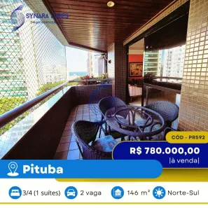 Apartamento com 3 Quartos à venda, 146m² no Pituba, Salvador
