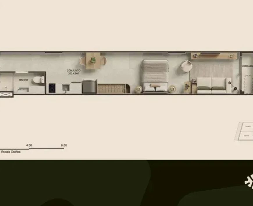 PARQUE STUDIOS - APARTAMENTOS no Ipanema, Rio de Janeiro