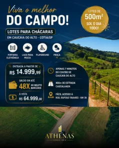 Lote/Terreno à venda, 500m² no Chácara Tropical (Caucaia do Alto), Cotia
