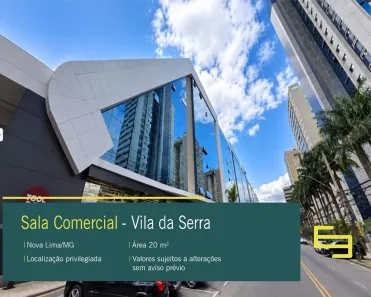 Sala Comercial para alugar, 20m² no Vila da Serra, Nova Lima
