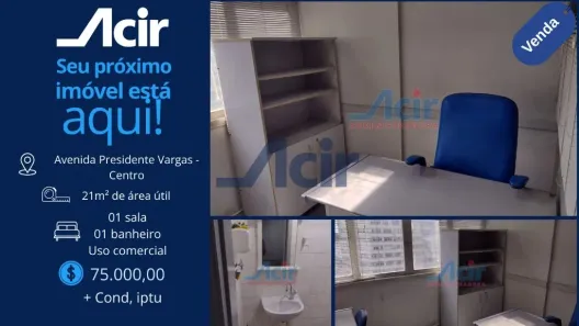 Sala Comercial à venda, 20m² no Centro, Rio de Janeiro