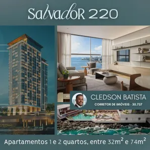 Apartamento com 1 Quarto à venda, 33m² no Rio Vermelho, Salvador