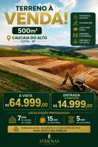 Lote/Terreno à venda, 500m² no dos Mendes (Caucaia do Alto), Cotia