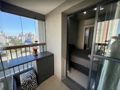 Apartamento com 1 Quarto para alugar, 28m² no Brooklin Paulista, São Paulo