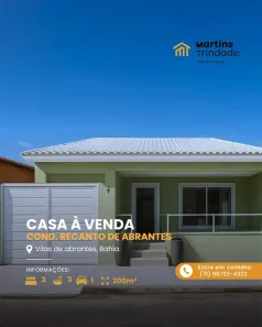 Casa com 3 Quartos à venda, 200m² no Vila de Abrantes (Abrantes), Camaçari