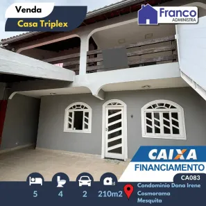 Casa de Condomínio com 5 Quartos à venda, 210m² no Cosmorama, Mesquita
