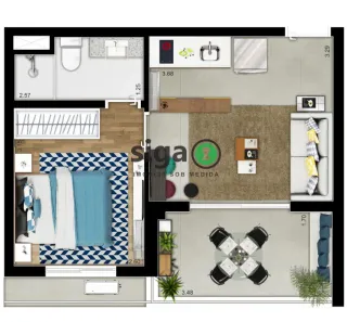 Apartamento com 1 Quarto à venda, 43m² no Chácara Inglesa, São Paulo