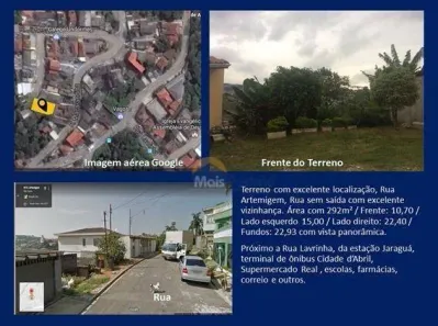 Lote/Terreno à venda, 292m² no Jaraguá, São Paulo