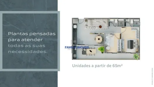 Apartamento com 2 Quartos à venda, 65m² no Ponta da Praia, Santos