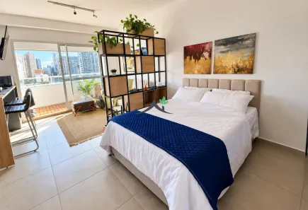 Apartamento com 1 Quarto para alugar, 37m² no Brooklin Paulista, São Paulo