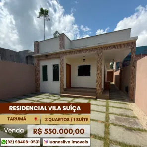 Casa de Condomínio com 2 Quartos à venda, 200m² no Tarumã, Manaus
