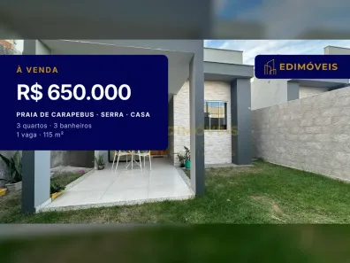 Casa com 3 Quartos à venda, 115m² no Praia de Carapebus, Serra