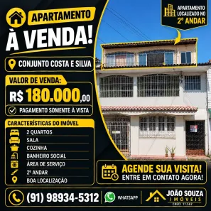 Apartamento com 2 Quartos à venda, 55m² no Castanheira, Belém