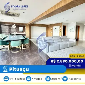 Apartamento com 4 Quartos à venda, 200m² no Pituaçu, Salvador