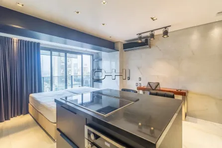 Apartamento com 1 Quarto para alugar, 45m² no Brooklin Paulista, São Paulo