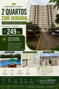 Apartamento com 2 Quartos à venda, 51m² no Antares, Maceió
