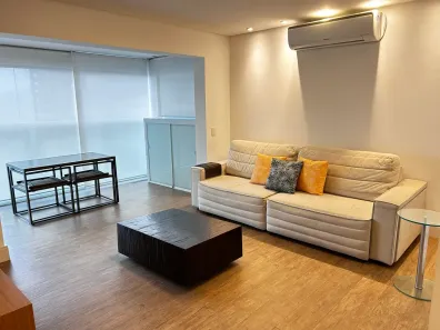 Apartamento com 1 Quarto para alugar, 55m² no Ponta da Praia, Santos