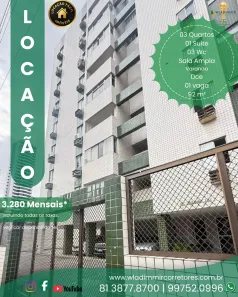 Apartamento com 3 Quartos para alugar, 92m² no Boa Viagem, Recife