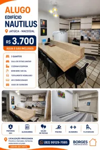 Apartamento com 2 Quartos para alugar, 38m² no Mangabeiras, Maceió