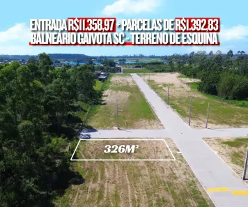 Lote/Terreno à venda, 326m² no Lagoa de Fora, Balneário Gaivota