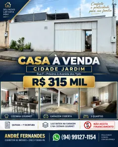 Casa com 3 Quartos à venda, 200m² no Cidade Jardim, Parauapebas