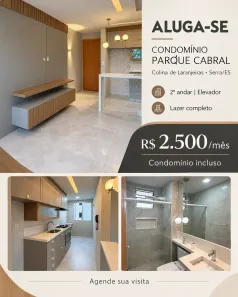 Apartamento com 2 Quartos para alugar, 48m² no Colina de Laranjeiras, Serra
