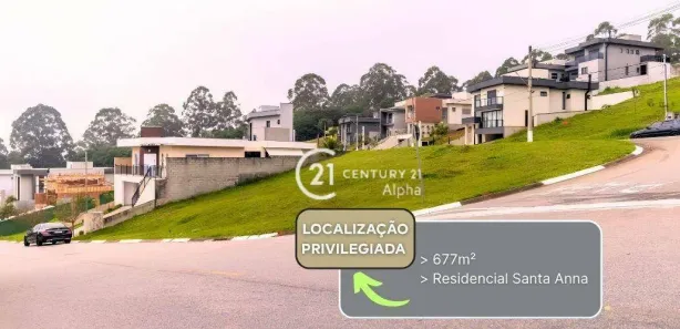 Lote/Terreno à venda, 677m² no Colinas de Parnaíba I, Santana de Parnaíba