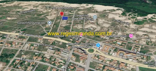 Lote/Terreno à venda, 2500m² no Porto das Dunas, Aquiraz