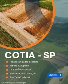 Lote/Terreno à venda, 600m² no Jardim Monte Verde (Caucaia do Alto), Cotia