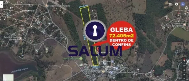 Lote/Terreno à venda, 72405m² no Tavares, Confins
