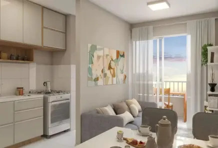 Apartamento com 2 Quartos à venda, 50m² no Bairro Alto, Curitiba