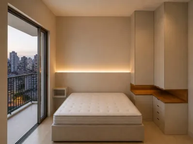 Apartamento com 1 Quarto para alugar, 26m² no Moema, São Paulo
