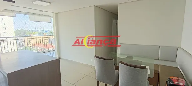 Apartamento com 3 Quartos para alugar, 80m² no Macedo, Guarulhos