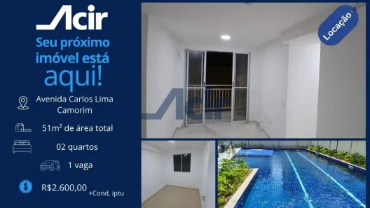 Apartamento com 2 Quartos para alugar, 50m² no Barra Olímpica, Rio de Janeiro