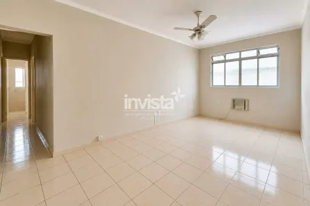 Apartamento com 2 Quartos para alugar, 88m² no Gonzaga, Santos