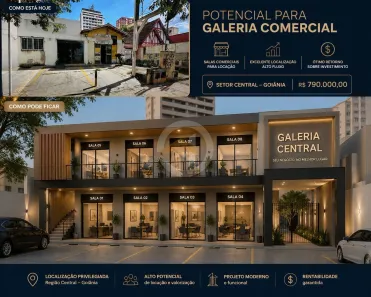 Sala Comercial com 5 Quartos à venda, 471m² no Setor Central, Goiânia