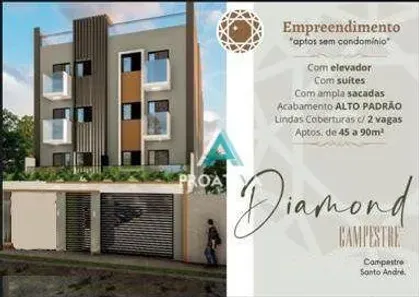 Apartamento com 2 Quartos à venda, 64m² no Campestre, Santo André