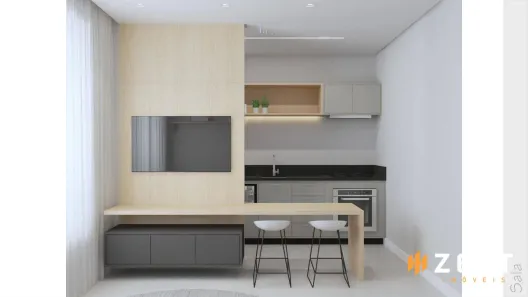 Apartamento com 1 Quarto para alugar, 36m² no Centro, Blumenau