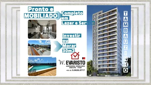 Apartamento com 1 Quarto à venda, 30m² no Tambauzinho, João Pessoa