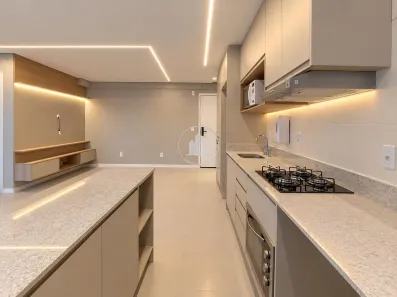 Apartamento com 1 Quarto para alugar, 57m² no Barreiros, São José