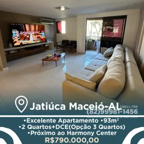 Apartamento com 2 Quartos à venda, 93m² no Jatiúca, Maceió