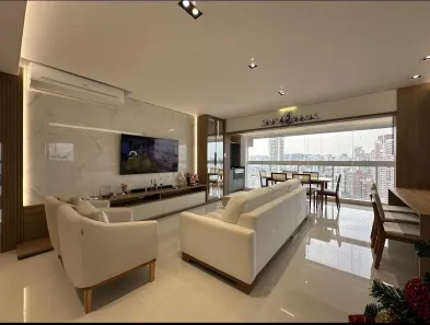 Apartamento com 3 Quartos para alugar, 136m² no Boqueirão, Santos